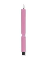HEMA Led Huishoudkaars ⌀2.3x29cm Ribbel Roze (roze)