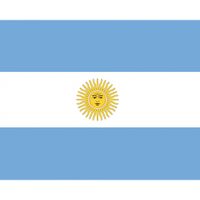 Stickertjes van vlag van Argentinie   - - thumbnail