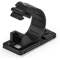 StarTech.com 100 Zelfklevende Kabelmanagement Clips, 12mm, Zwart, Netwerk/Ethernet/Bureau/Computer K