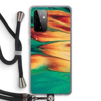 Green Inferno: Samsung Galaxy A72 5G Transparant Hoesje met koord