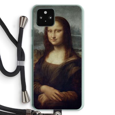 Mona Lisa: Pixel 5a 5G Transparant Hoesje met koord