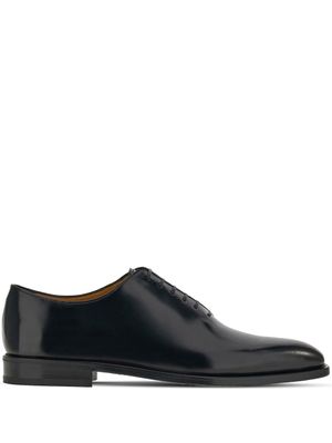 Ferragamo derbies Geoffrey en cuir verni - Noir