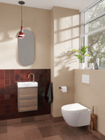 Luca Varess Moreno hangend toilet hoogglans wit randloos SilentFlush, inclusief isolatieset - thumbnail
