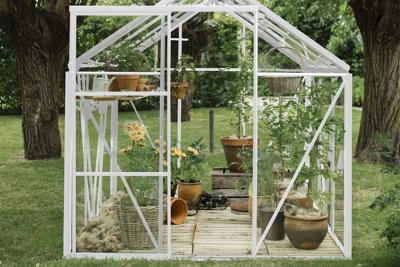 Tuinkas Kate IV - 192x375 cm - Wit - Full Options- - Veiligheidsglas- Royal Well