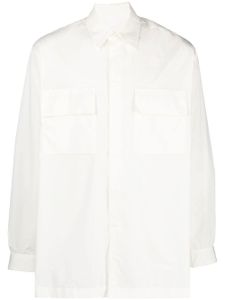 Nike chemise boutonnée à poche plaquée - Blanc