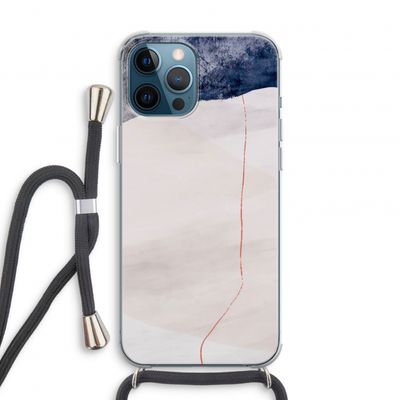 Stone White: iPhone 12 Pro Transparant Hoesje met koord