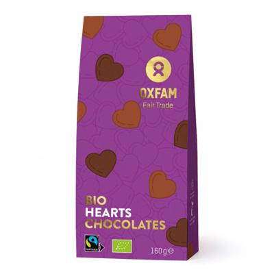 Bio chocoladehartjes