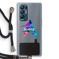 Abstract Spectrum: Oppo Find X3 Neo Transparant Hoesje met koord Abstract Spectrum: Oppo Find X3 Neo Transparant Hoesje met koord