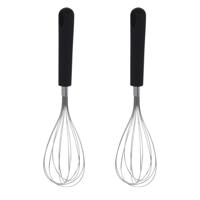 Excellent Houseware keukengerei garde - 2x - klopper - 31 cm - rvs - keukengereedschap