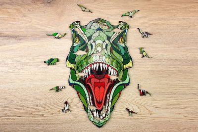 Eco Wood Art Houten Puzzel T-Rex