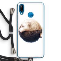 Yin Yang Wolves: Huawei P20 Lite Transparant Hoesje met koord