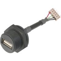 USB-connector 2.0 - IP67 Bus, inbouw USB A-bus op 5-polige stekker. A-USB-APFS ASSMANN WSW 1 stuk(s) - thumbnail