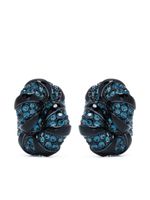 Lanvin boucles d'oreilles Melodie à ornements strassés - Bleu - thumbnail