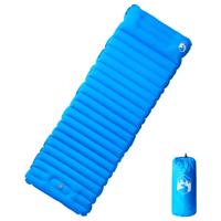 VidaXL Kampeermatras met kussen zelfopblazend 1-persoons blauw VidaXL Kampeermatras met kussen zelfopblazend 1-persoons blauw
