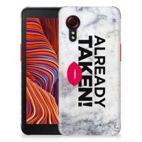 Samsung Galaxy Xcover 5 | Siliconen hoesje | met naam Already Taken White Samsung Galaxy Xcover 5 | Siliconen hoesje | met naam Already Taken White