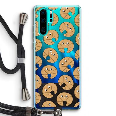 Croissant: Huawei P30 Pro Transparant Hoesje met koord