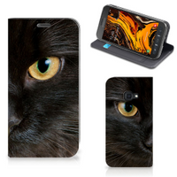 Samsung Galaxy Xcover 4s Hoesje maken Zwarte Kat - thumbnail