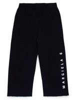 MM6 Maison Margiela Kids pantalon de jogging à logo imprimé - Noir