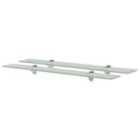 Schappen zwevend 2 st 70x20 cm 8 mm glas