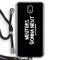 Neuters (zwart): Samsung Galaxy J5 (2017) Transparant Hoesje met koord