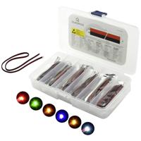 Quadrios LED-assortiment Rood, Groen, Geel, Blauw, Wit, Amber 20 mA 3.0 V - thumbnail