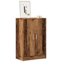 VidaXL Schoenenkast 60x35x92 cm bewerkt hout oud houtkleurig