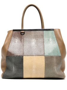 Fendi Pre-Owned sac à main Patchwork 2Jours - Marron