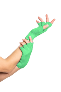 Vingerloze handschoen fluor groen