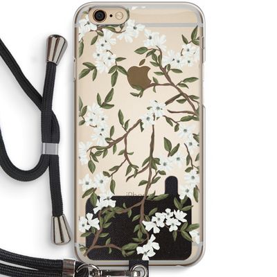 Blossoming spring: iPhone 6 / 6S Transparant Hoesje met koord