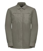 Jack wolfskin Barrier LS Shirt Dames Stone M