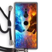 Fire & Ice: Sony Xperia XZ2 Transparant Hoesje met koord