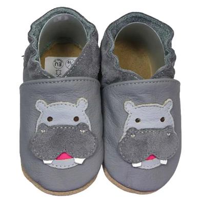Hobea babyslofjes Nilpferd grau-26-27