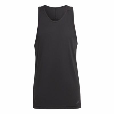 Heren Mouwloos T-shirt Adidas Base Zwart - Maat: M