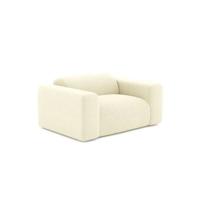 Crème ribfluwelen fauteuil