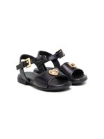 Versace Kids sandales Medusa Heart à paillette - Noir