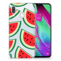 Samsung Galaxy A40 | Siliconen Case | Watermelons