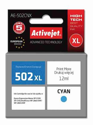 Activejet AE-502CNX inkt (vervanging van Epson 502XL W24010; Supreme; 12 ml; blauw)