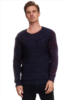 Rusty Neal - Trui Heren - Marinerood - Casual - Stijlvol