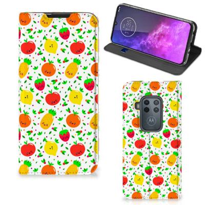 Motorola One Zoom | Flip Style Cover | Fruits