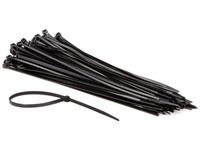 Set met nylon kabelbinders 4.8 x 300 mm zwart (100 st.) - Velleman