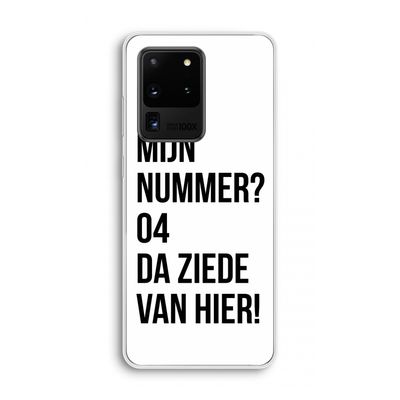Da ziede van hier: Samsung Galaxy S20 Ultra Transparant Hoesje