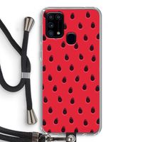 Watermelon: Samsung Galaxy M31 Transparant Hoesje met koord