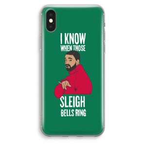 Sleigh Bells Ring: iPhone XS Max Transparant Hoesje