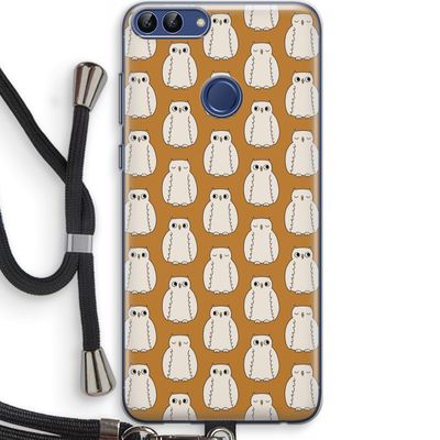 Uilen: Huawei P Smart (2018) Transparant Hoesje met koord