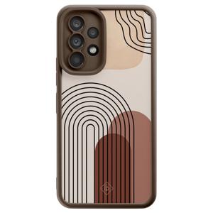 Samsung Galaxy A53 bruine case - Warm curves