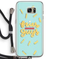Always fries: Samsung Galaxy S7 Edge Transparant Hoesje met koord