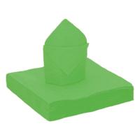 Feestservetten - 25 stuks - felgroen - 40 x 40 cm - papier