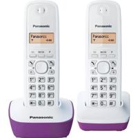 Panasonic KX-TG1612FRF Duo-telefoon zonder bestand zonder antwoordapparaat Wit Paars