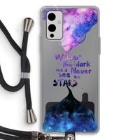 Stars quote: OnePlus 9 Transparant Hoesje met koord