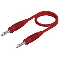 SKS Hirschmann SML 100/1 Meetsnoer [Banaanstekker 4 mm - Banaanstekker 4 mm] 1.00 m Rood 1 stuk(s)